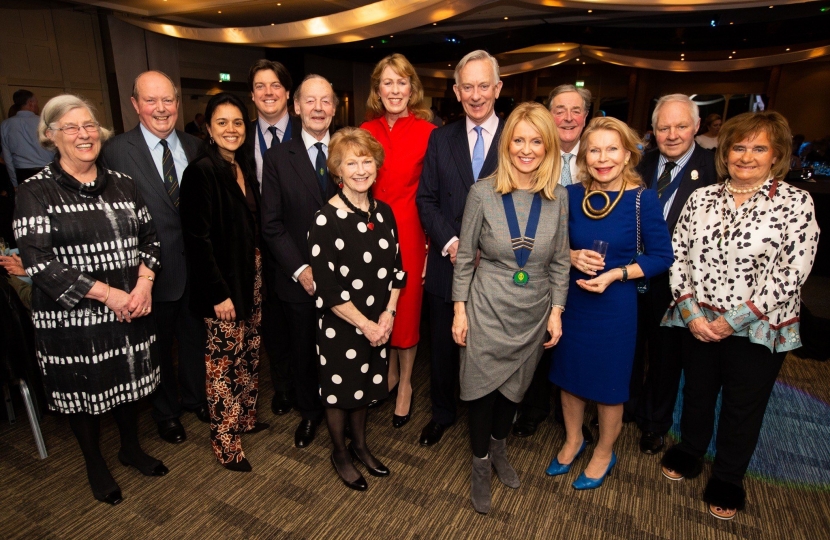 Esther with the Lord Lieutenant of Cheshire, David Briggs and Show officials