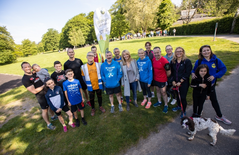 Esther with participants of 5k Your Way