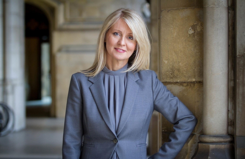 Esther McVey in the Houses of Parliament