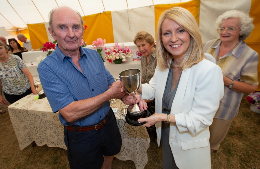 Presenting prizes for Alderley Edge and Wilmslow Horticultural Society