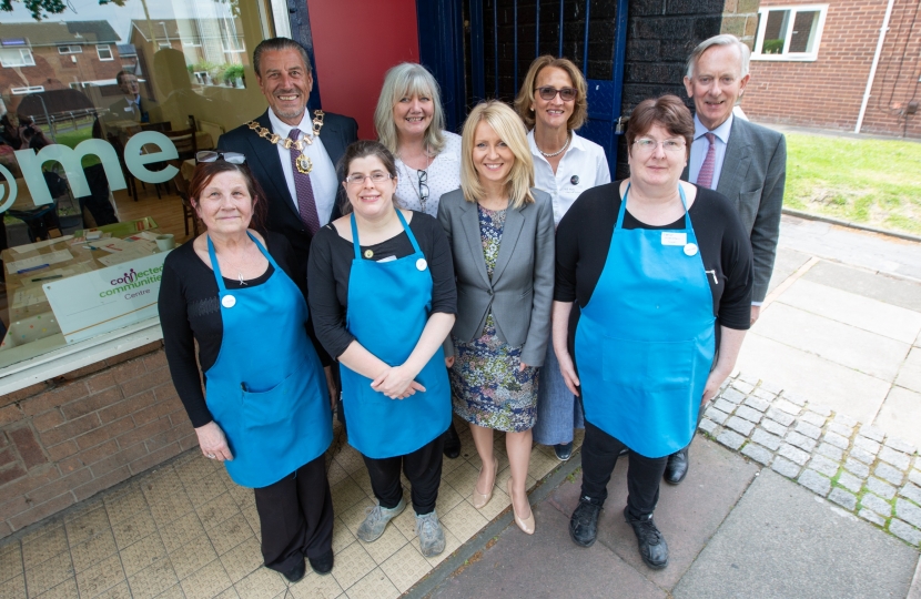 Esther at the Welcome Cafe, Knutsford