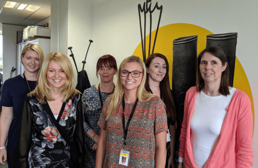 Esther with some of Aldermore's Women in Finance