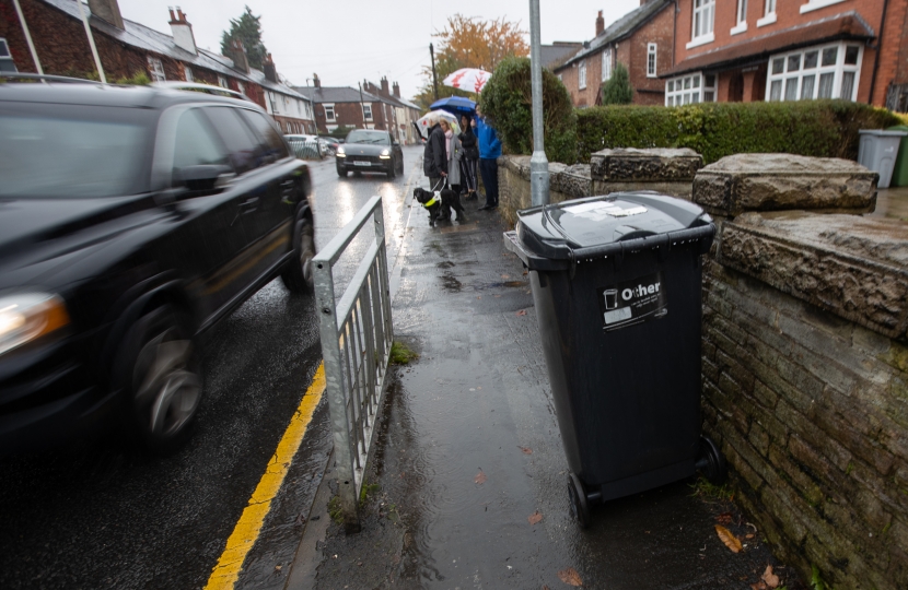 obstructions on the footpath