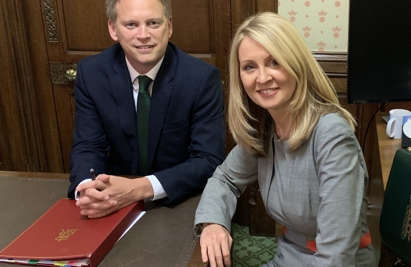 Esther with Secretary of State, Grant Shapps