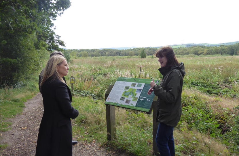 Esther hears about the process of re-wetting from Rachel of the CWT