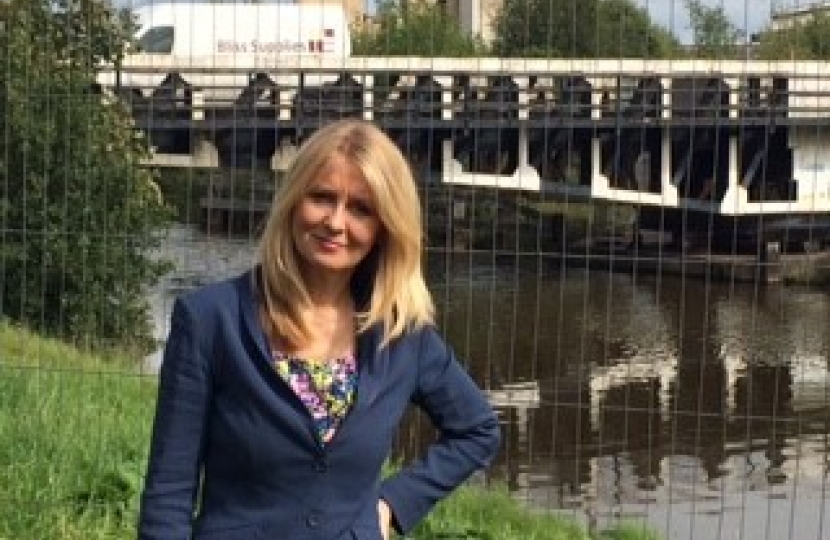 Esther McVey at Winnington Bridge