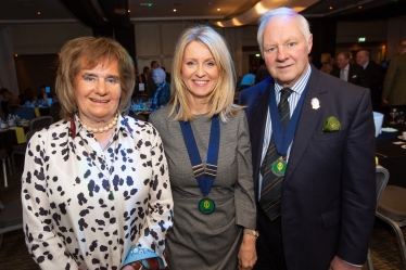 Esther with Show Chairman Tony Garnett and Pamela Garnett