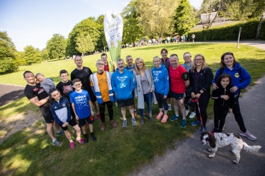 Esther with participants of 5k Your Way