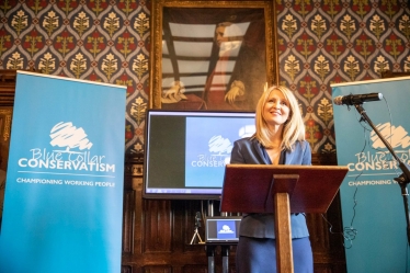 Esther at the Blue Collar Conservative launch in Westminster