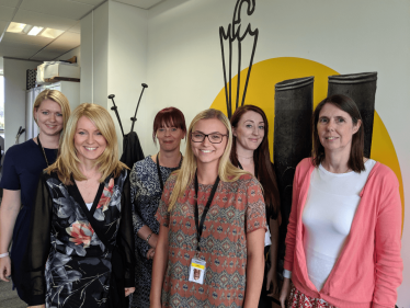 Esther with some of Aldermore's Women in Finance