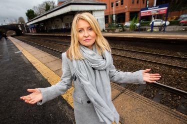 Esther at Knutsford Railway station