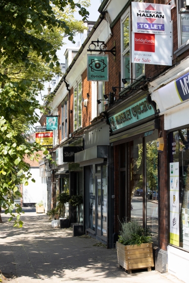 Empty High Streets during lockdown