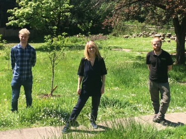 Esther with members of Cheshire Wildlife Trust