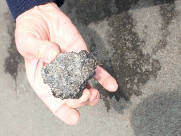 Part of road that is in need of filling within Cheshire East